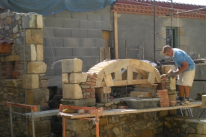 Construction de l'abri